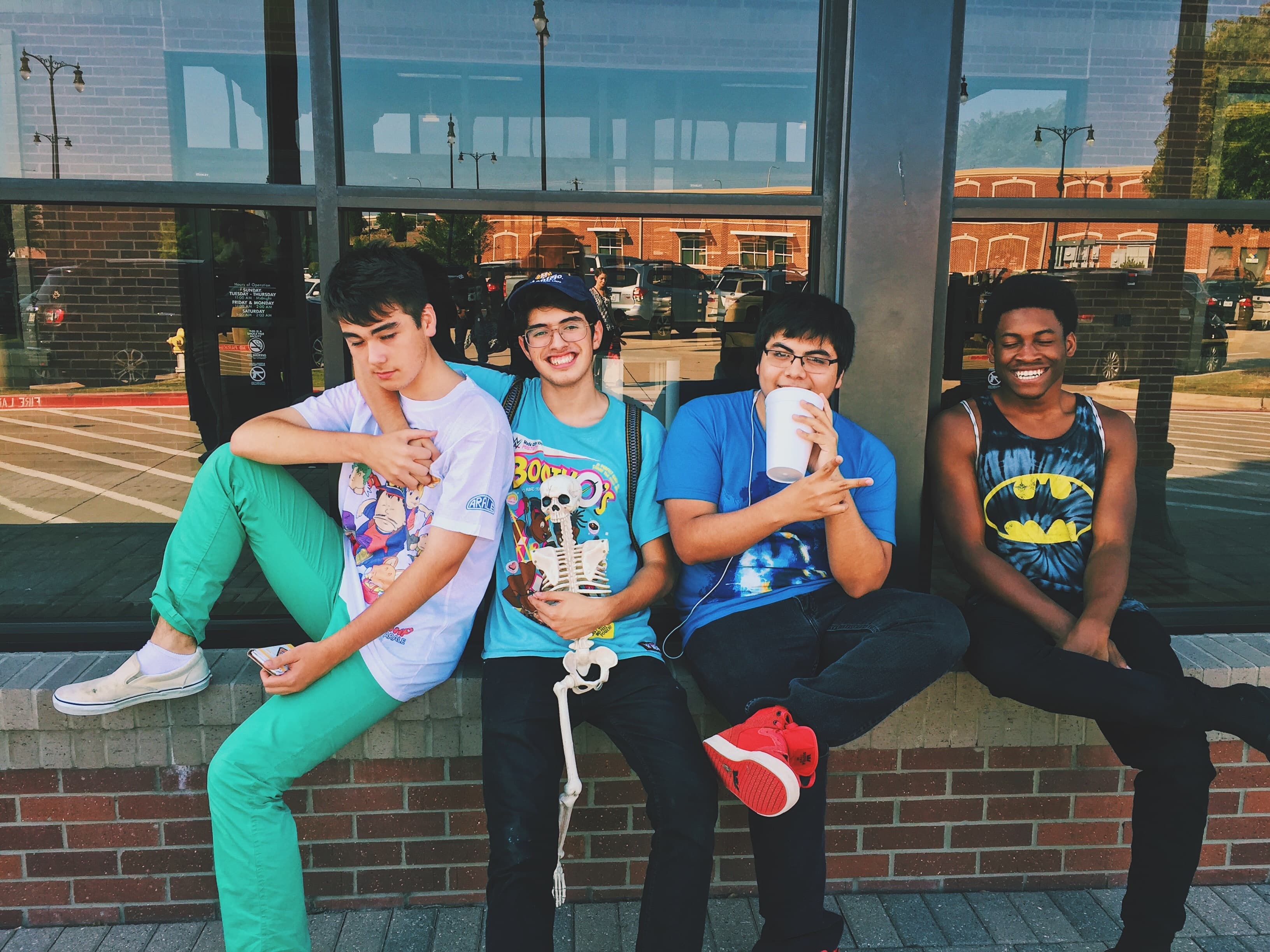group of teens